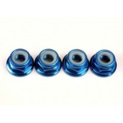 4147X  1D7 Nuts Flanged Alum Bl-Anodizd 5mm