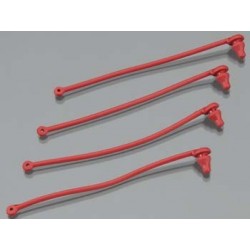 Body clip retainer, red (4)