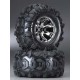 Tires wheels, assembled, glued (Geode chrome wheels, Canyon