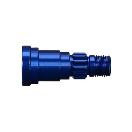 Stub axle, aluminum (blue-anodized) XMAXX