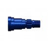 Stub axle, aluminum (blue-anodized) XMAXX