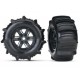 X-MAXX PADDLE BLK WHEELS & TIRES