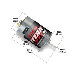 Motor, Titan 550, reverse rotation (21-t/ 14 v) (TRX-4)