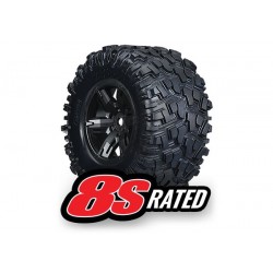 Tires & wheels, X-Maxx black wheels 8S