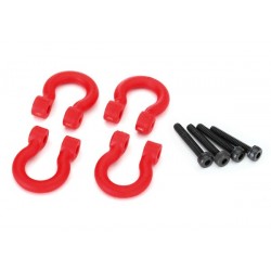 TRX4 Bumper D-rings, red (front or rear)