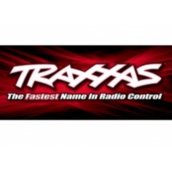 Traxxas racing banner, red & black (3x7 feet)