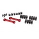 Bumper D-rings, red (front or rear) TRX4