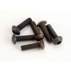 Screws, 3x10mm button-head machine (hex drive) (6)