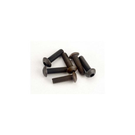 Screws, 3x10mm button-head machine (hex drive) (6)