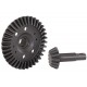 Ring gear, dif/ pinion, differential (machine, Front)