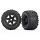 Tires & wheels, assembled, glued (black wheels) (2)