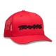 TRUCKER HAT CURVED BILL RED TRAXXAS LOGO