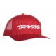 TRUCKER HAT CURVED BILL RED TRAXXAS LOGO