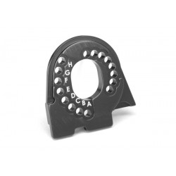 Motor mount plate TRX-4 6061-T6 aluminium Charcoal