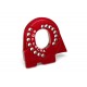 Motor mount plate TRX-4 6061-T6 aluminium Red