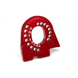 Motor mount plate TRX-4 6061-T6 aluminium Red