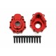 Portal housings, outer, 6061-T6 aluminum Red