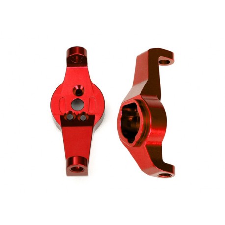 Caster blocks, 6061-T6 aluminum Red