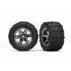 Tires & wheels, assembled, glued (2.8") (RXT black chrome w)