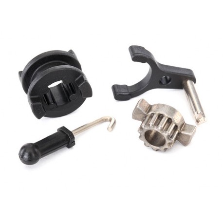 Drive hub, 2-speed/ shift dog/ shift fork/ 2-speed linkage