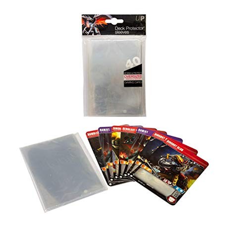 UP - Oversized Clear Top Loading Deck Protector Sleeves (40)