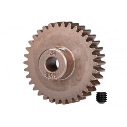 Gear, 34T pinion (0.8 metric pitch, compatible with 32P)