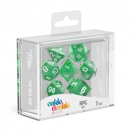 Oakie Doakie Dice RPG Set Translucent - Green