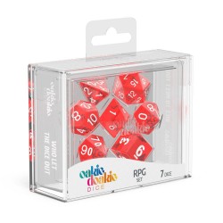 Oakie Doakie Dice RPG Set Translucent - Red