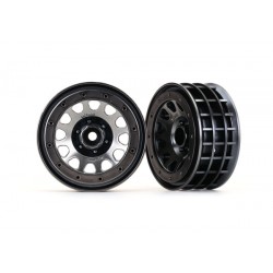 Wheels, Method 105 2.2" (black chrome, beadlock)