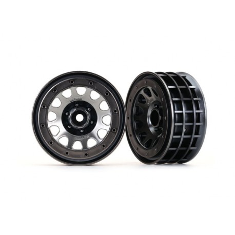 Wheels, Method 105 2.2" (black chrome, beadlock)