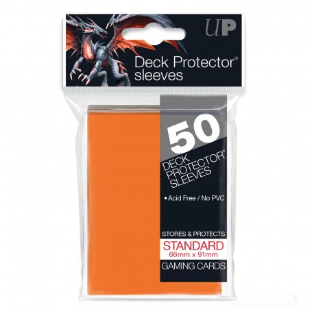 Ultra Pro Solid Sleeves Standard (50) Orange