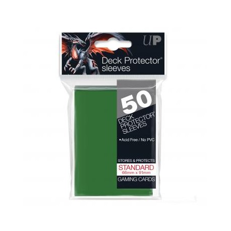 Ultra Pro Solid Sleeves Standard (50) Green