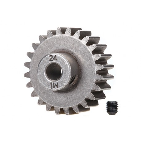 Gear, 24-T pinion (1.0 MP) (fits 5mm shaft)/ set screw