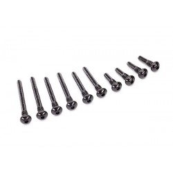 Suspension screw pin set, front or rear (hardened steel)