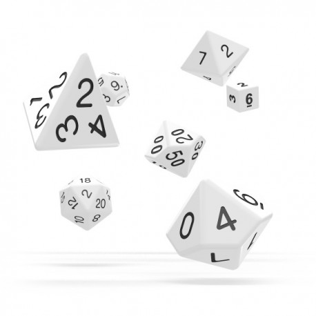 Oakie Doakie Dice RPG Set Solid - White