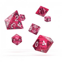 Oakie Doakie Dice RPG Set Speckled - Pink