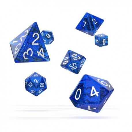 Oakie Doakie Dice RPG Set Speckled - Blue
