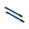 Camber links, rear 73mm (blue-anodized, aluminum)