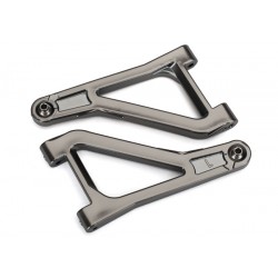 Suspension arms, upper (left & right) (satin black chrome)