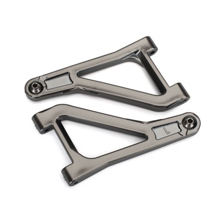 Suspension arms, upper (left & right) (satin black chrome)