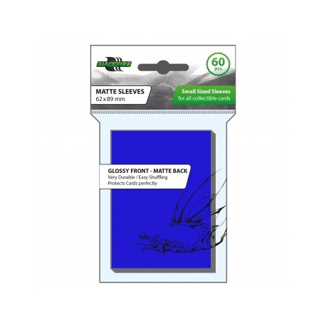 Blackfire Sleeves - Small Matte Blue (60 Sleeves)