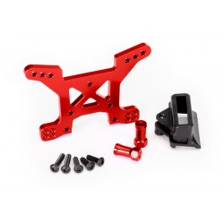 Shock tower, front, 7075-T6 aluminum RED