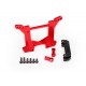 Shock tower, rear, 7075-T6 aluminum RED