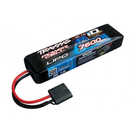 7600mAh 7.4v 2-Cell 25C LiPo ID Battery