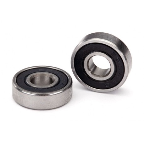 Ball bearing, black rubber sealed (6x16x5mm) (2)