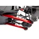 Trailing arm, aluminum (red-anodized) (2) (w/ hollow balls)