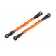 Toe links, front (TUBES orange-anodized aluminum) (2)