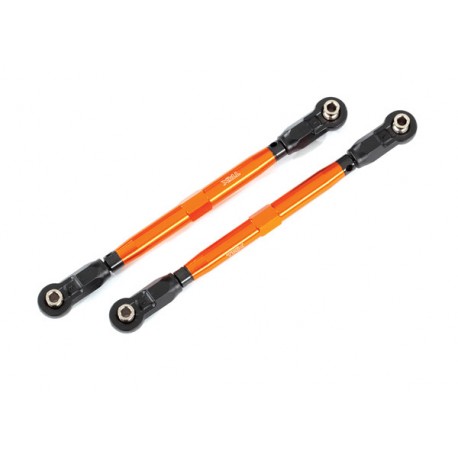 Toe links, front (TUBES orange-anodized aluminum) (2)