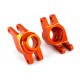 Carriers, stub axle (orange-anodized aluminum) (rear) (2)