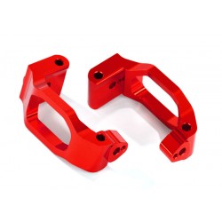 Caster blocks (c-hubs) aluminum (red-anodized) left & right